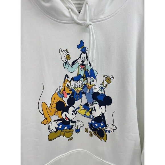 Rare Disney Hanukkah Holiday Christmas Pullover Hoodie Mickey & Friends 3x - Picture 4 of 12